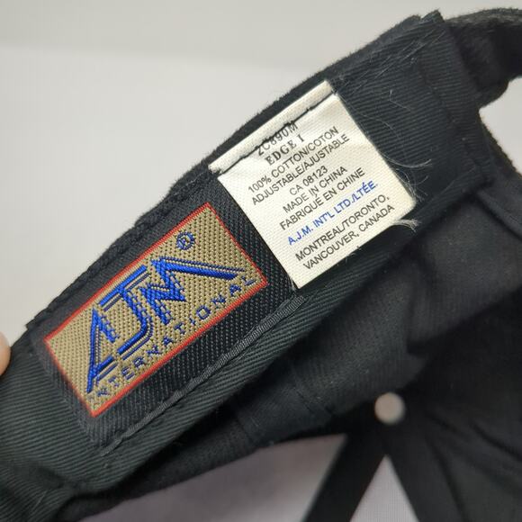 Deck X Transportation Slideback Baseball Cap Black One Size AJM International - Picture 9 of 9